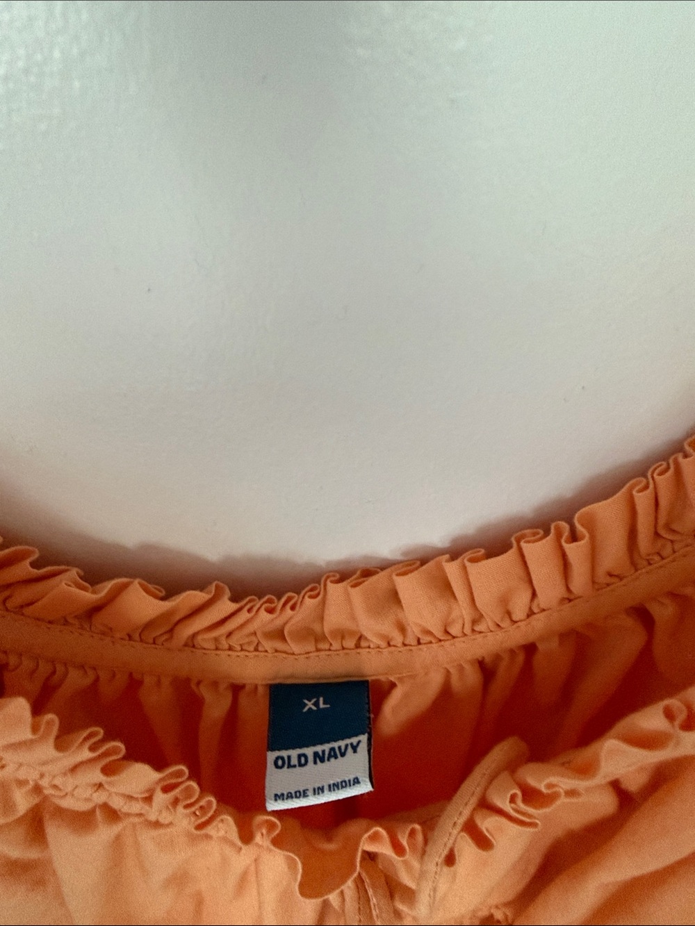 Old Navy Peach Ruffle Strap Dress - Picture 3 of 4
